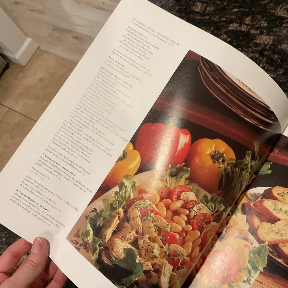 Williams Sonoma Simple Classics Cookbook with Rich Brown Cover